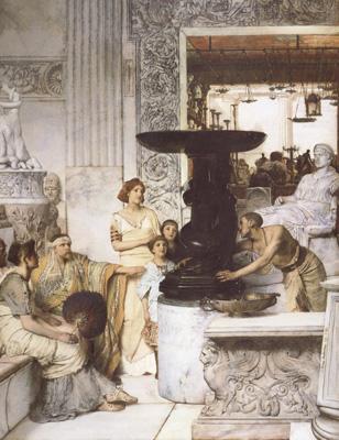 Alma-Tadema, Sir Lawrence The Sculpture Gallery (mk23) oil painting image